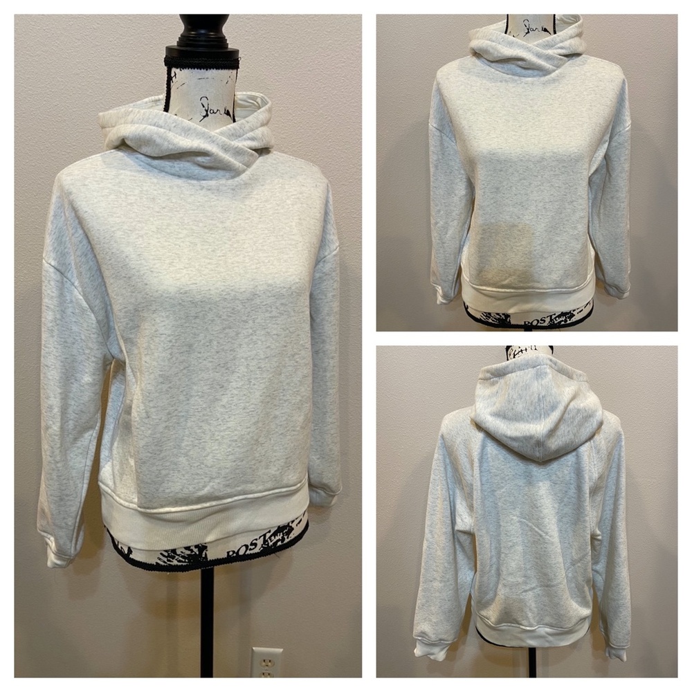 Athleta Cozy Karma Fleece Lined Hoodie Sweatshirt Yoga Athletic Pullover XS NWOT
